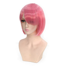 Load image into Gallery viewer, Bobium | Pink Medium Cosplay Straight Synthetic Hair Wig with Bangs