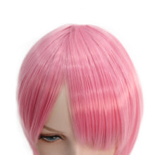 Load image into Gallery viewer, Bobium | Pink Medium Cosplay Straight Synthetic Hair Wig with Bangs