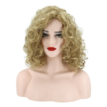 Load image into Gallery viewer, Stella | Blonde Medium Long Curly Synthetic Hair Wig
