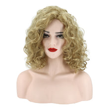 Load image into Gallery viewer, Stella | Blonde Medium Long Curly Synthetic Hair Wig