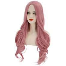 Load image into Gallery viewer, Crystal | Pink Long Curly Synthetic Hair Wig