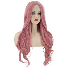Load image into Gallery viewer, Crystal | Pink Long Curly Synthetic Hair Wig