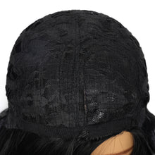 Load image into Gallery viewer, Aliana | Black Medium Long Wavy Straight Synthetic Hair Wig