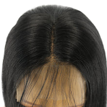 Load image into Gallery viewer, Ario | Black Medium Long Straight Lace Front Synthetic Hair Wig