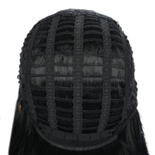 Load image into Gallery viewer, Ella | Black Long Straight Synthetic Hair Wig with Bangs