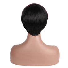 Load image into Gallery viewer, Caitlina | Purple Red Short Pixie Cut Wavy Synthetic Hair Wig with Bangs