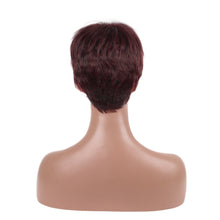 Load image into Gallery viewer, Vivian | Wine Red Short Pixie Cut Wavy Synthetic Hair Wig