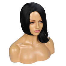 Load image into Gallery viewer, Aliana | Black Medium Long Wavy Straight Synthetic Hair Wig
