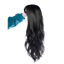 Load image into Gallery viewer, Alisha | Dark Black Long Wavy Synthetic Hair Wig with Bangs