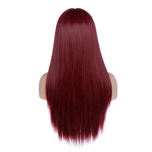 Load image into Gallery viewer, Dolcetto | Red Long Straight Synthetic Hair Wig with Bangs