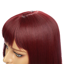 Load image into Gallery viewer, Ella | Red Long Straight Synthetic Hair Wig with Bangs