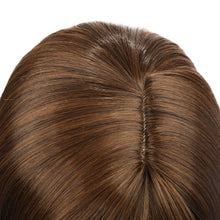 Load image into Gallery viewer, Ella | Brown Long Straight Synthetic Hair Wig with Bangs