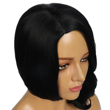 Load image into Gallery viewer, Aliana | Black Medium Long Wavy Straight Synthetic Hair Wig