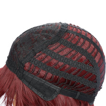 Load image into Gallery viewer, Ella | Red Long Straight Synthetic Hair Wig with Bangs