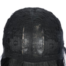 Load image into Gallery viewer, Ella | Black Long Straight Synthetic Hair Wig with Bangs