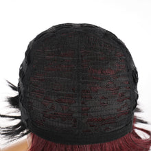 Load image into Gallery viewer, Rosery | Wine Red Short Pixie Cut Wavy Synthetic Hair Wig