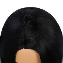 Load image into Gallery viewer, Aliana | Black Medium Long Wavy Straight Synthetic Hair Wig