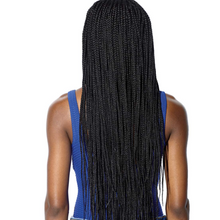 Load image into Gallery viewer, Haya | Black/Brown Braided Long Straight Synthetic Hair Wig