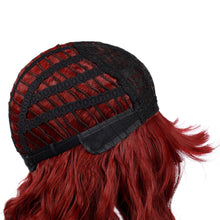 Load image into Gallery viewer, Dreamy | Wine Red Medium Wavy Synthetic Hair Wig