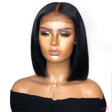 Load image into Gallery viewer, Alexi | Black Medium Long Straight Lace Front Synthetic Hair Wig

