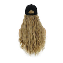 Load image into Gallery viewer, Contico | Light Brown Long Curly Synthetic Hair Wig Hat
