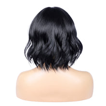 Load image into Gallery viewer, Street Rocker | Black Medium Wavy Synthetic Hair Wig
