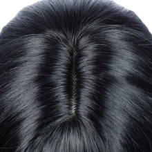 Load image into Gallery viewer, Aanya | Black Medium Long Wavy Synthetic Hair Wig with Bangs