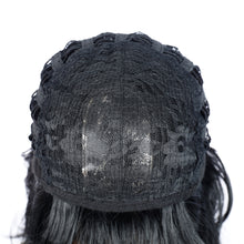 Load image into Gallery viewer, Aanya | Black Medium Long Wavy Synthetic Hair Wig with Bangs