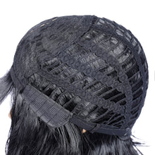 Load image into Gallery viewer, Street Rocker | Black Medium Wavy Synthetic Hair Wig