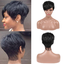 Load image into Gallery viewer, Ikayla | Black Short Pixie Cut Wavy Synthetic Hair Wig