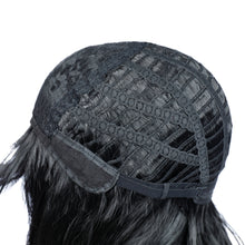 Load image into Gallery viewer, Aanya | Black Medium Long Wavy Synthetic Hair Wig with Bangs