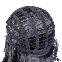 Load image into Gallery viewer, Street Rocker | Black Medium Wavy Synthetic Hair Wig