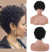 Load image into Gallery viewer, Briana | Black Short Medium Curly Synthetic Hair Wig