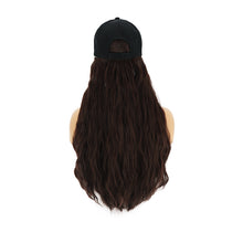 Load image into Gallery viewer, Contico | Light Brown Long Curly Synthetic Hair Wig Hat
