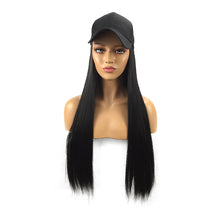 Load image into Gallery viewer, Summerland | Purple Long Straight Synthetic Hair Wig Hat with Cap
