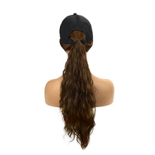 Load image into Gallery viewer, Contico | Light Brown Long Curly Synthetic Hair Wig Hat