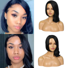 Load image into Gallery viewer, Aliana | Black Medium Long Wavy Straight Synthetic Hair Wig