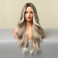 Load image into Gallery viewer, Victoria | Ombre Blonde Long Curly Synthetic Hair Wig
