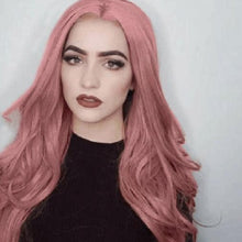Load image into Gallery viewer, Crystal | Pink Long Curly Synthetic Hair Wig