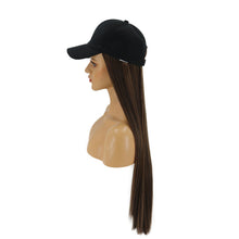 Load image into Gallery viewer, Summerland | Light Brown Long Straight Synthetic Hair Wig Hat with Cap