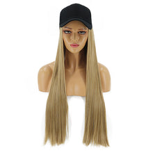 Load image into Gallery viewer, Summerland | Purple Long Straight Synthetic Hair Wig Hat with Cap
