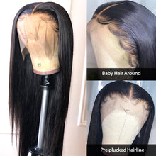 Load image into Gallery viewer, January | Black Long Straight Lace Front Synthetic Hair Wig