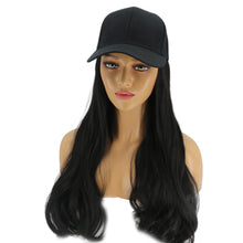 Load image into Gallery viewer, Blossom | Purple Long Wavy Synthetic Hair Wig Hat with Cap