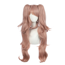 Load image into Gallery viewer, Junko Enoshima | Pink Long Cute Wavy Synthetic Hair Spike Cosplay Wig with Bangs