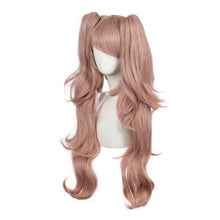 Load image into Gallery viewer, Junko Enoshima | Pink Long Cute Wavy Synthetic Hair Spike Cosplay Wig with Bangs