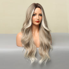 Load image into Gallery viewer, Victoria | Ombre Blonde Long Curly Synthetic Hair Wig