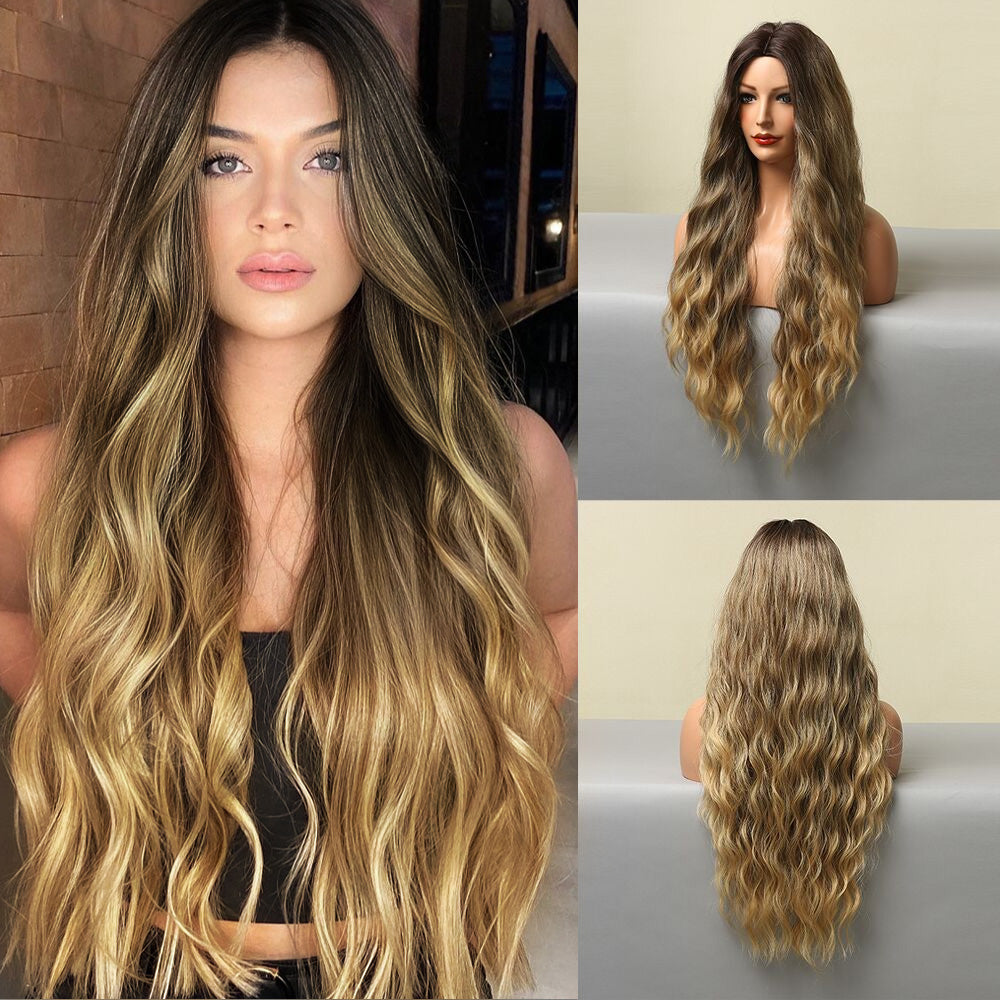 Lawrence | Ombre Blonde Long Wavy Synthetic Hair Wig