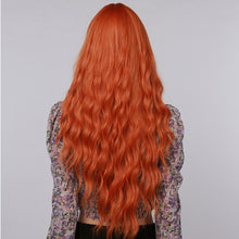 Load image into Gallery viewer, Wicked | Halloween Ginger Orange Long Curly Synthetic Hair Wig with Bangs