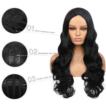 Load image into Gallery viewer, Girl Fox | Black Long Wavy Synthetic Hair Wig