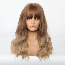 Load image into Gallery viewer, Beth | Blonde Long Wavy Synthetic Hair Wig with Bangs
